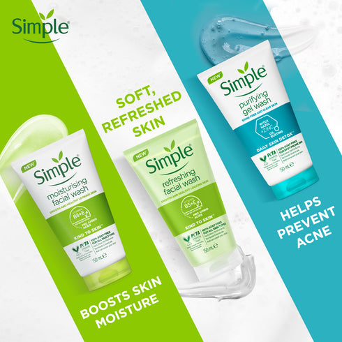 Simple Kind To Skin Refreshing Facial Wash 150ml